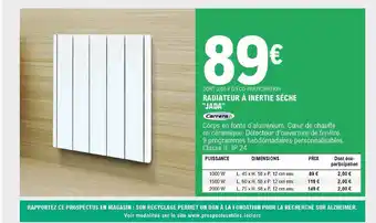 Radiateur à Inertie Sèche