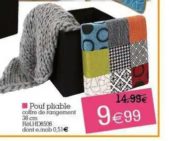Pouf Pliable