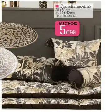 Kandy Coussin Imprimé offre
