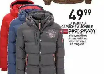 La Parka à Capuche Amovible Geonorway
