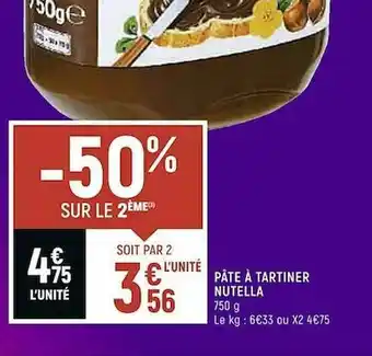 Vival Pâte à Tartiner Nutella offre