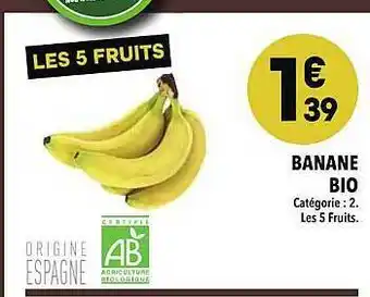 Supeco Banane Bio offre
