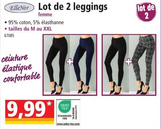 2 leggings pour outlet 24 euros