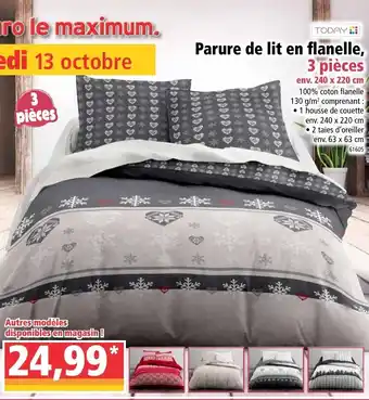 Norma Parure de lit en flanelle offre