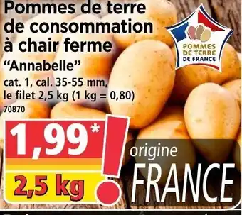 Norma Pommes de terre de consommation à chair ferme offre