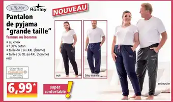 Norma Pantalon de pyjama "grande taille" offre