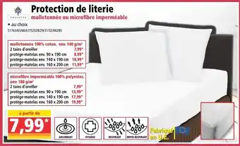Norma Protection de literie offre