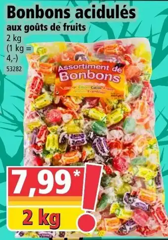 Norma Bonbons acidulés aux goûts de fruits offre