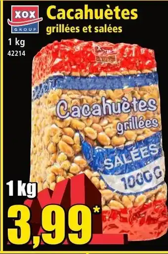 Norma Cacahuètes grillées et salées offre