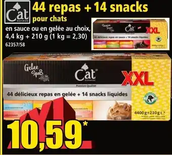 Norma 44 Repas + 14 snacks offre