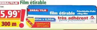 Norma Film étirable offre