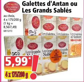 Galettes d'antan ou les grands sablés