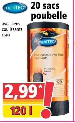 Norma 20 sacs poubelle offre