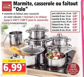 Norma Marmite, casserole ou faitout "oslo" offre