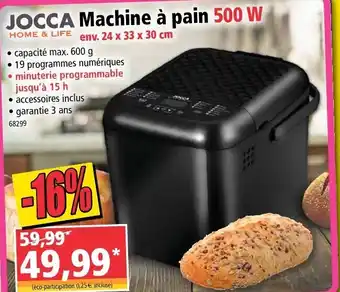 Norma Machine à pain offre