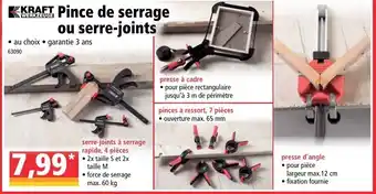 Norma Pince de serrage ou serre-joints offre