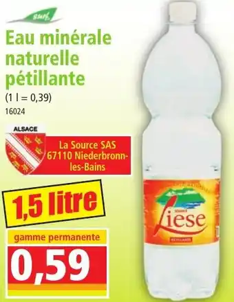 Norma Eau minérale naturelle pétillante offre