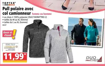 Norma Pull polaire avec col camionneur offre