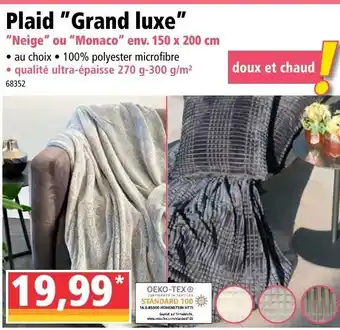 Norma Plaid "grand luxe" offre