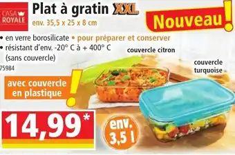 Norma Plat à gratin XXL offre