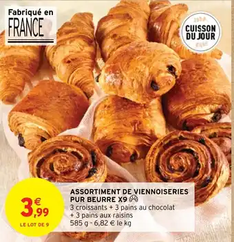 Intermarché Hyper ASSORTIMENT DE VIENNOISERIES PUR BEURRE X9 offre