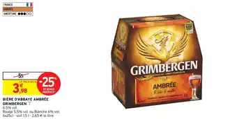 Intermarché Hyper BIÈRE D'ABBAYE AMBRÉE GRIMBERGEN Y offre