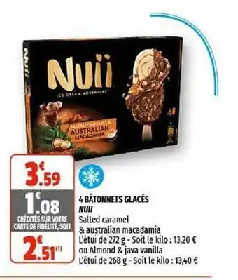 4 Bâtonnets Glacés Nuii