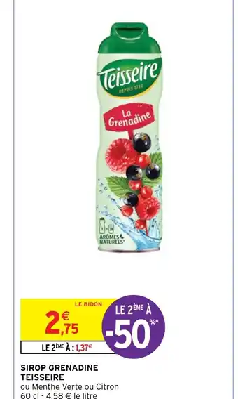 SIROP GRENADINE TEISSEIRE