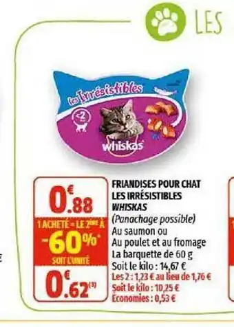 Friandises Pour Chat Les Irrésistibles Whiskas