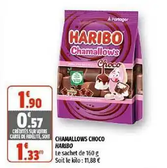 Coccinelle Supermarché Chamallows Choco Haribo offre