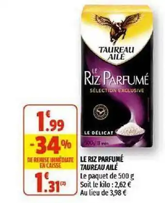 Coccinelle Supermarché Le Riz Parfumé Taureau Ailé offre