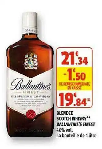 Coccinelle Supermarché Blended Scotch Whisky Ballantine's Finest offre