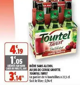 BiĂšre Sans Alcool Au Jus De Cerise Griotte Tourtel Twist