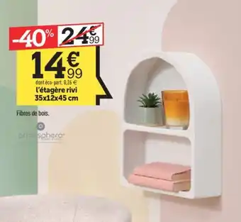 Centrakor l'étagère rivi 35x12x45 cm offre