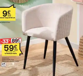 Centrakor le fauteuil marlo offre