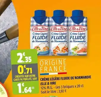 Coccinelle Supermarché Crème Légère Fluide De Normandie Elle & Vire offre