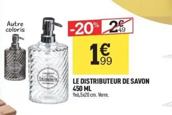 Centrakor LE DISTRIBUTEUR DE SAVON 450 ML offre