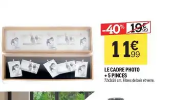 LE CADRE PHOTO +5 PINCES