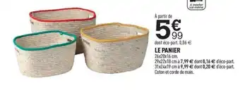 Centrakor LE PANIER offre