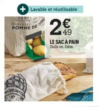 Centrakor LE SAC À PAIN 26x36 cm. Coton. offre