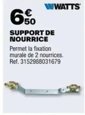 Brico Dépôt SUPPORT DE NOURRICE offre