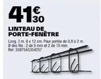 LINTEAU DE PORTE-FENÊTRE
