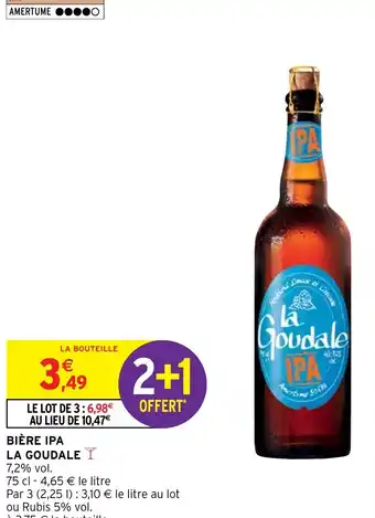 Intermarché BIÈRE IPA LA GOUDALE offre