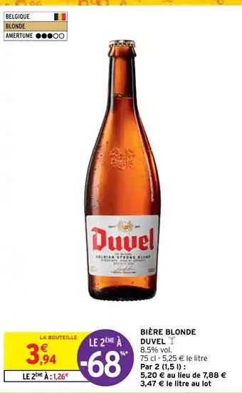 Intermarché BIÈRE BLONDE DUVEL Y 8.5% vol. offre