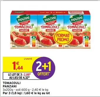 Intermarché TOMACOULI PANZANI offre