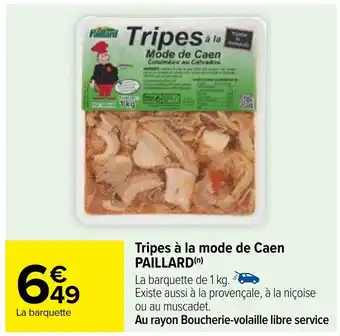 Carrefour Tripes à la mode de Caen PAILLARD(n) offre