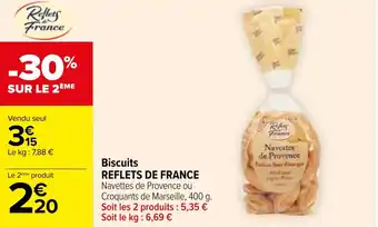 Carrefour Biscuits REFLETS DE FRANCE offre