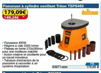 Ponceuse A Cylindre Oscillant Triton TSP450