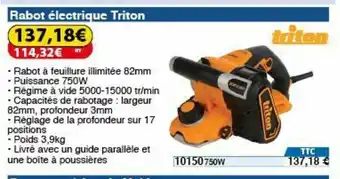 Rabot électrique Triton