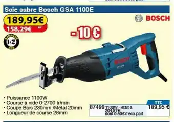 Scie Sabre Bosch GSA 1100E